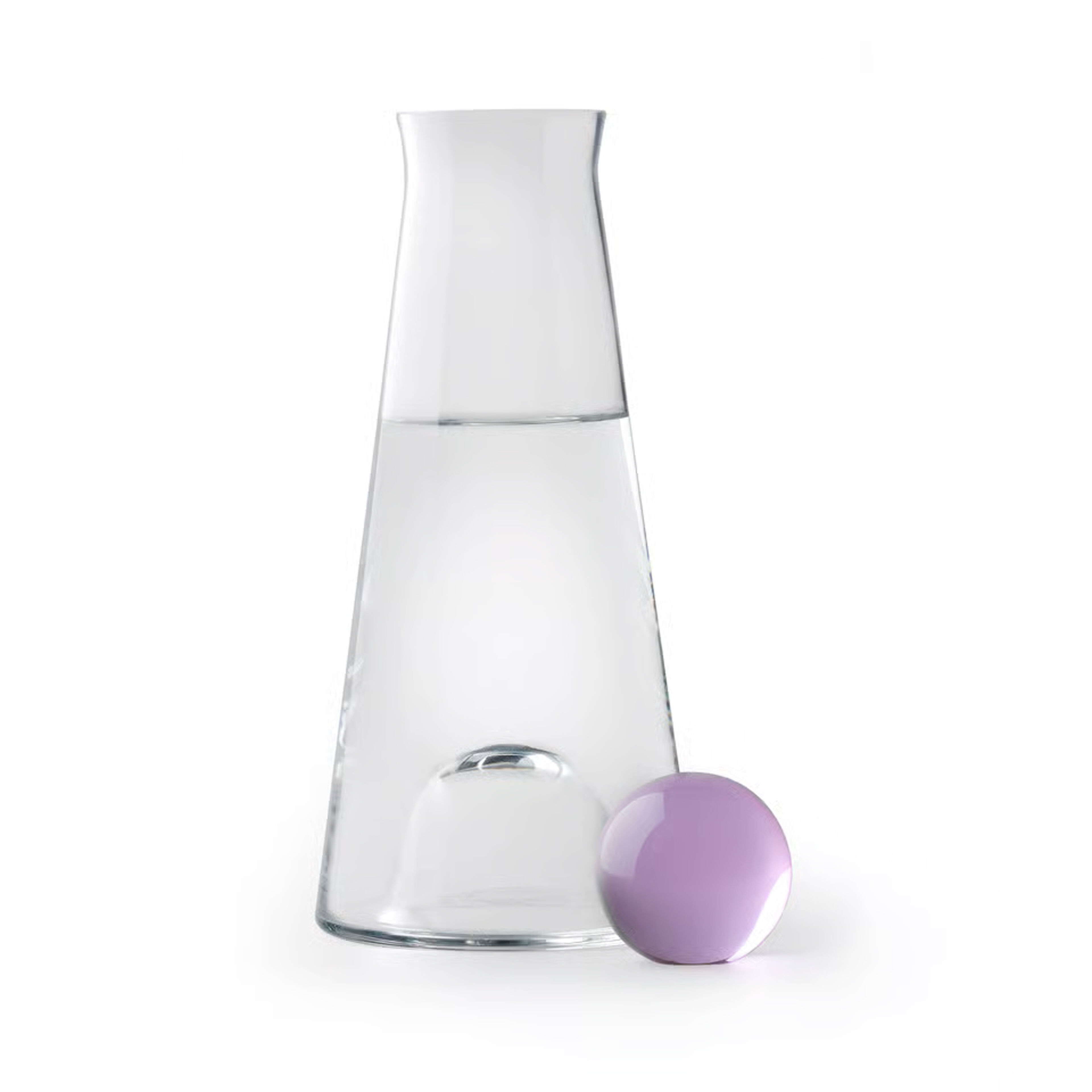 Fia karaffel 1 liter, klar/lilla