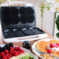 Åviken Classic 905 Våffeljärn Vit Dubbelt