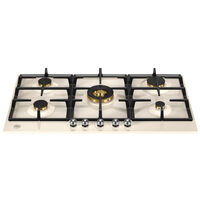 P905CHER Heritage Gaskomfur 90 cm, Hvid / Krom