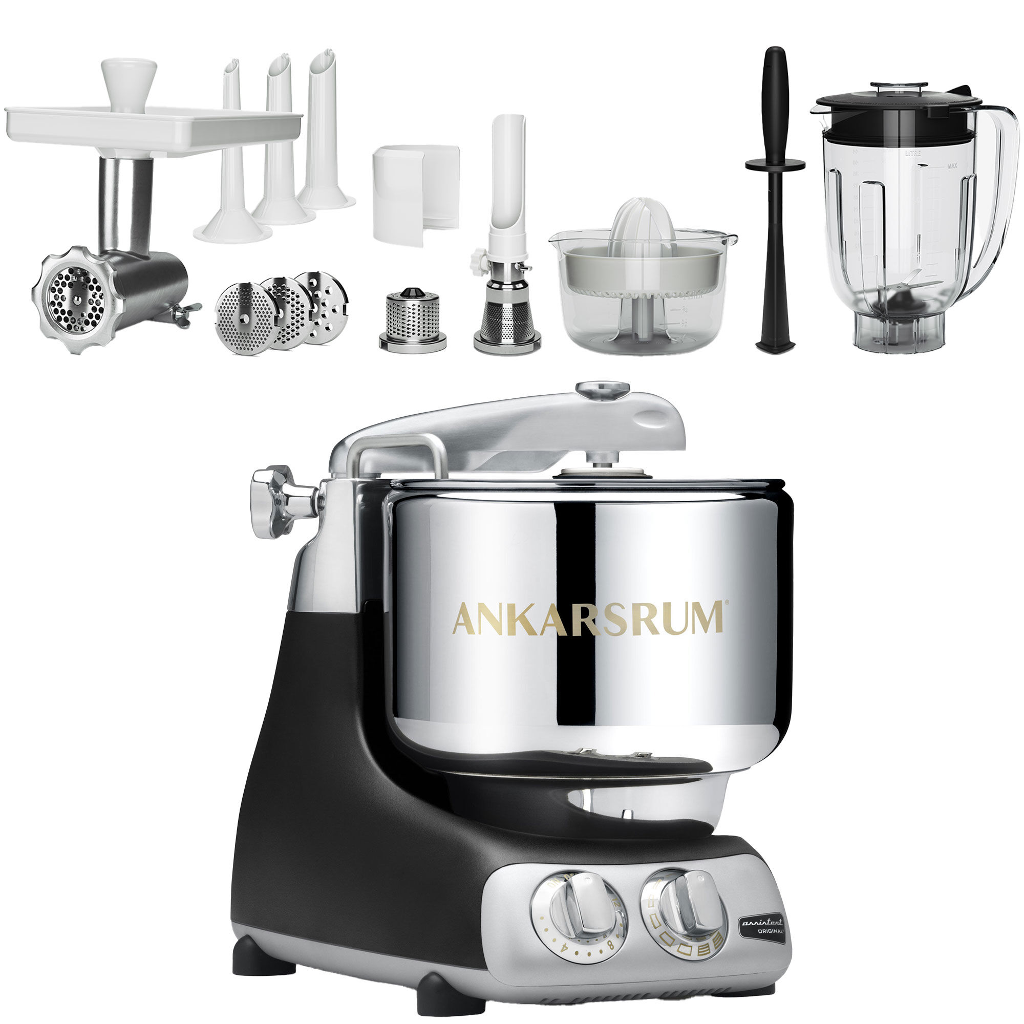 Ankarsrum AKM 6230 Køkkenmaskine + Deluxe pakke, Matsort
