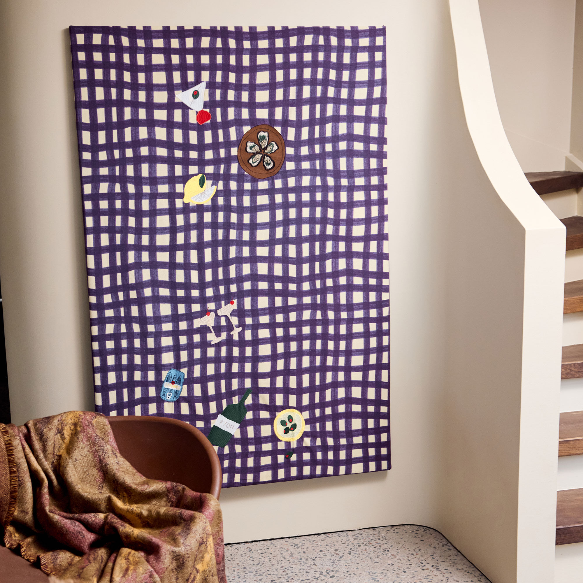 Byon Sera bordsduk 150 × 280 cm, plommon