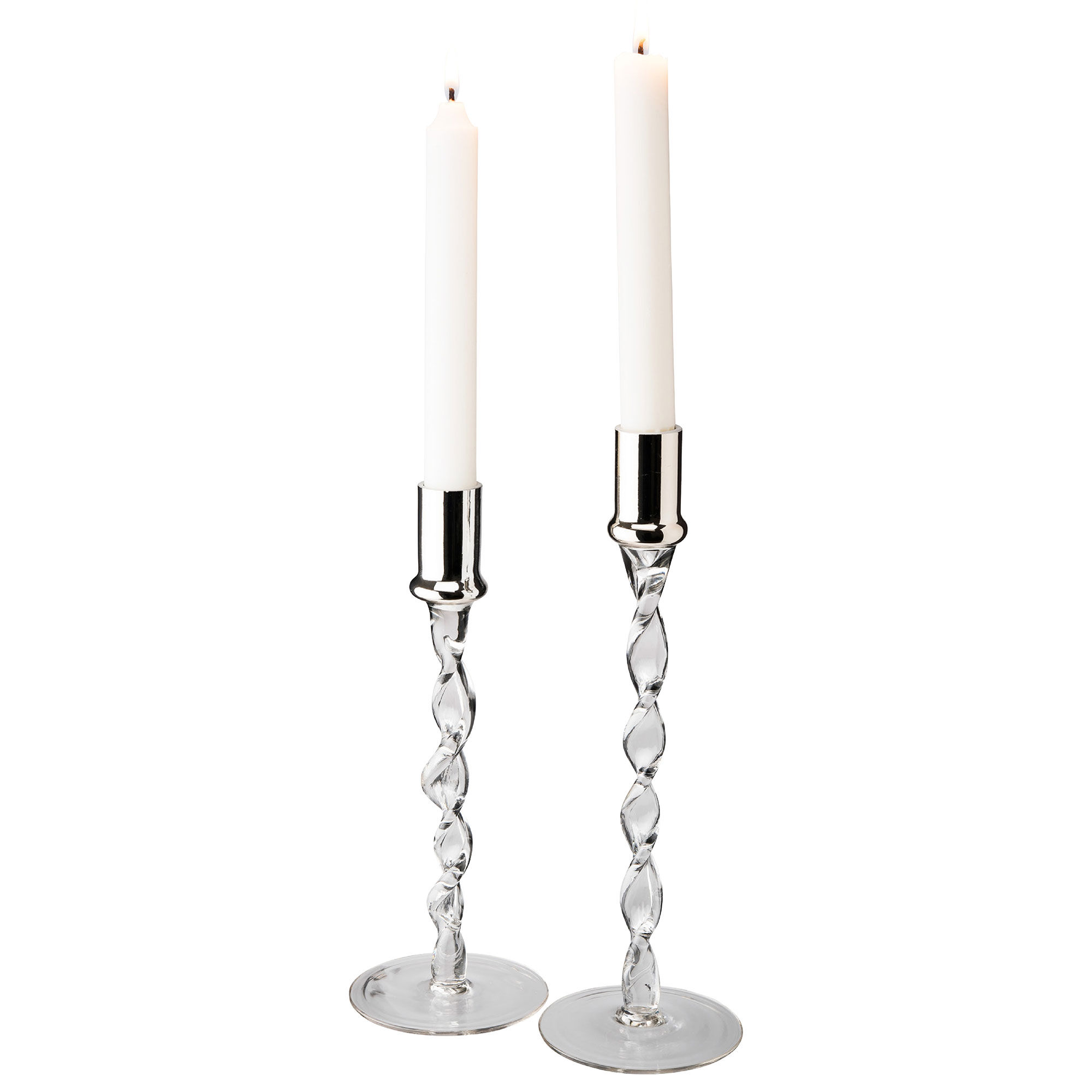 Dorre Twist lysestage 2-pak, glas