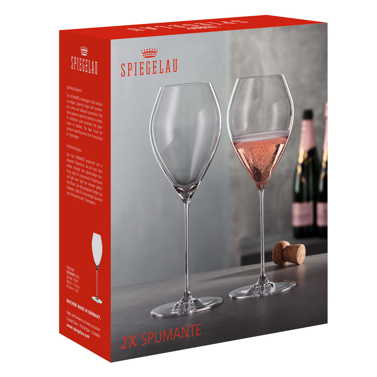 Spumante champagneglas 50 cl, 2-pack