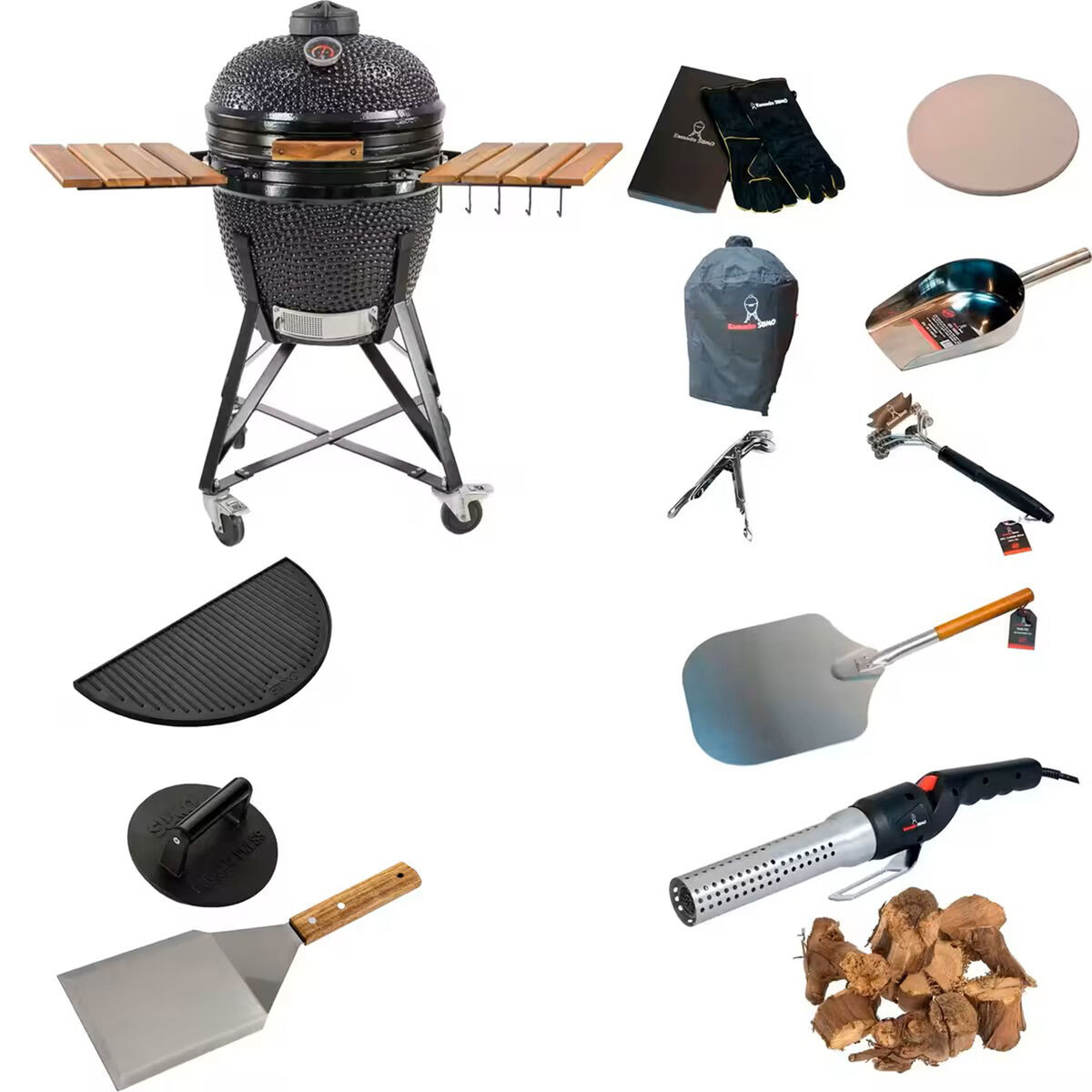 stora grillpaketet, svart