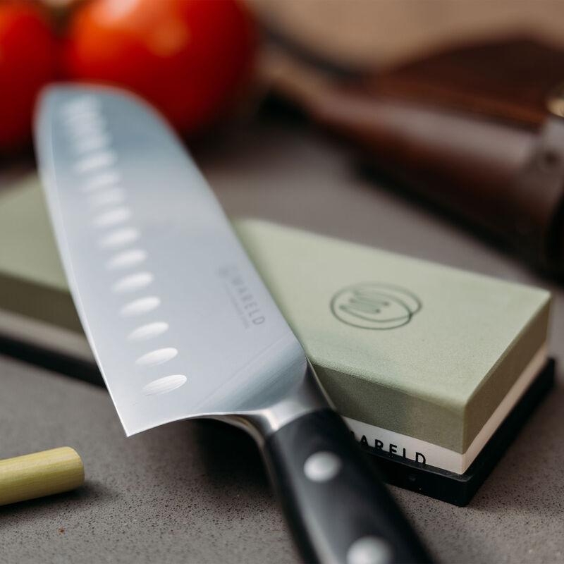 Santokukniv 18 cm, sort