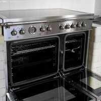 HER95I2EXC Heritage induksjonskomfyr med dobbeltovn 90 cm, 5 soner, rustfritt stål