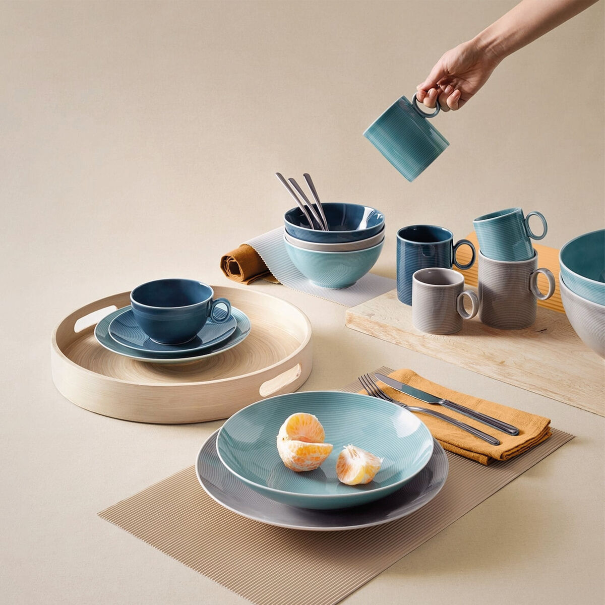 Rosenthal Thomas Loft assiett 22 cm, moon grey