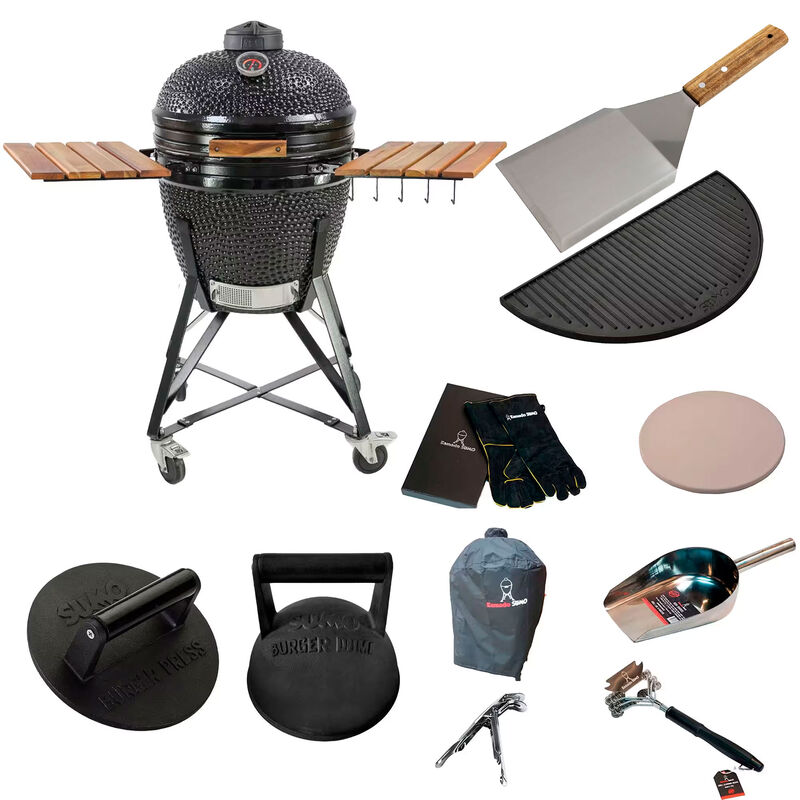 Kamado Sumo Midi Svart med smashpakke