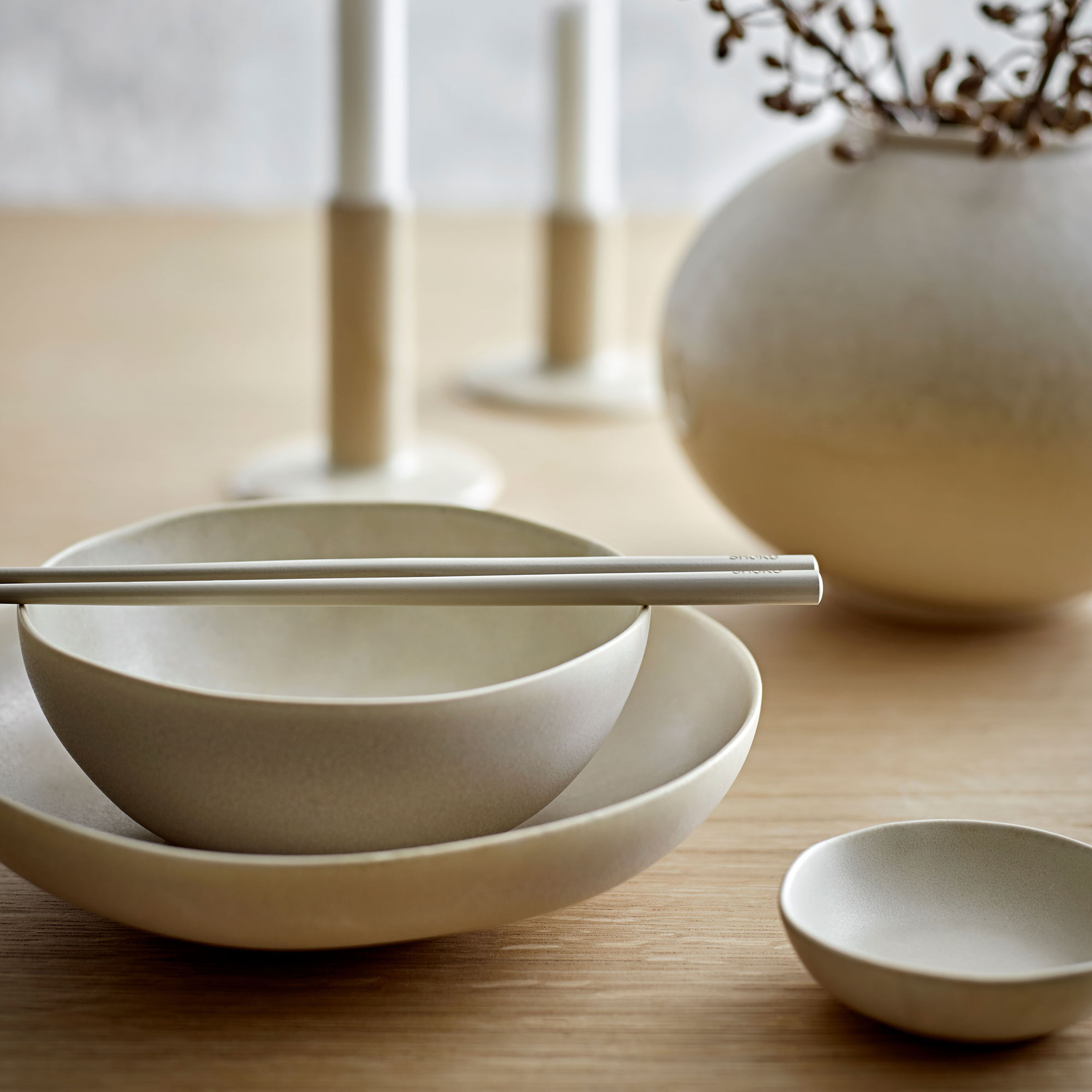 Villa Collection Shoku pastaskål Ø21 cm, soft beige