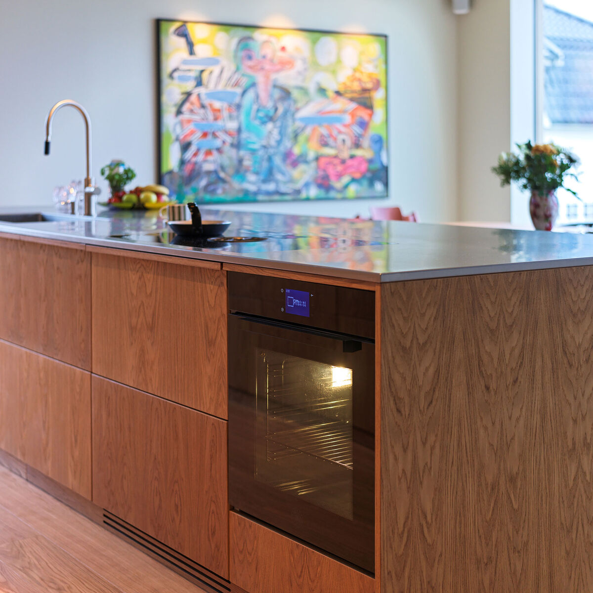 FMOD6117PTB3 Modern inbyggnadsugn med pyrolys 80 liter, svart