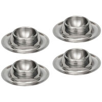 Eggkopper 4 deler, rustfritt stål