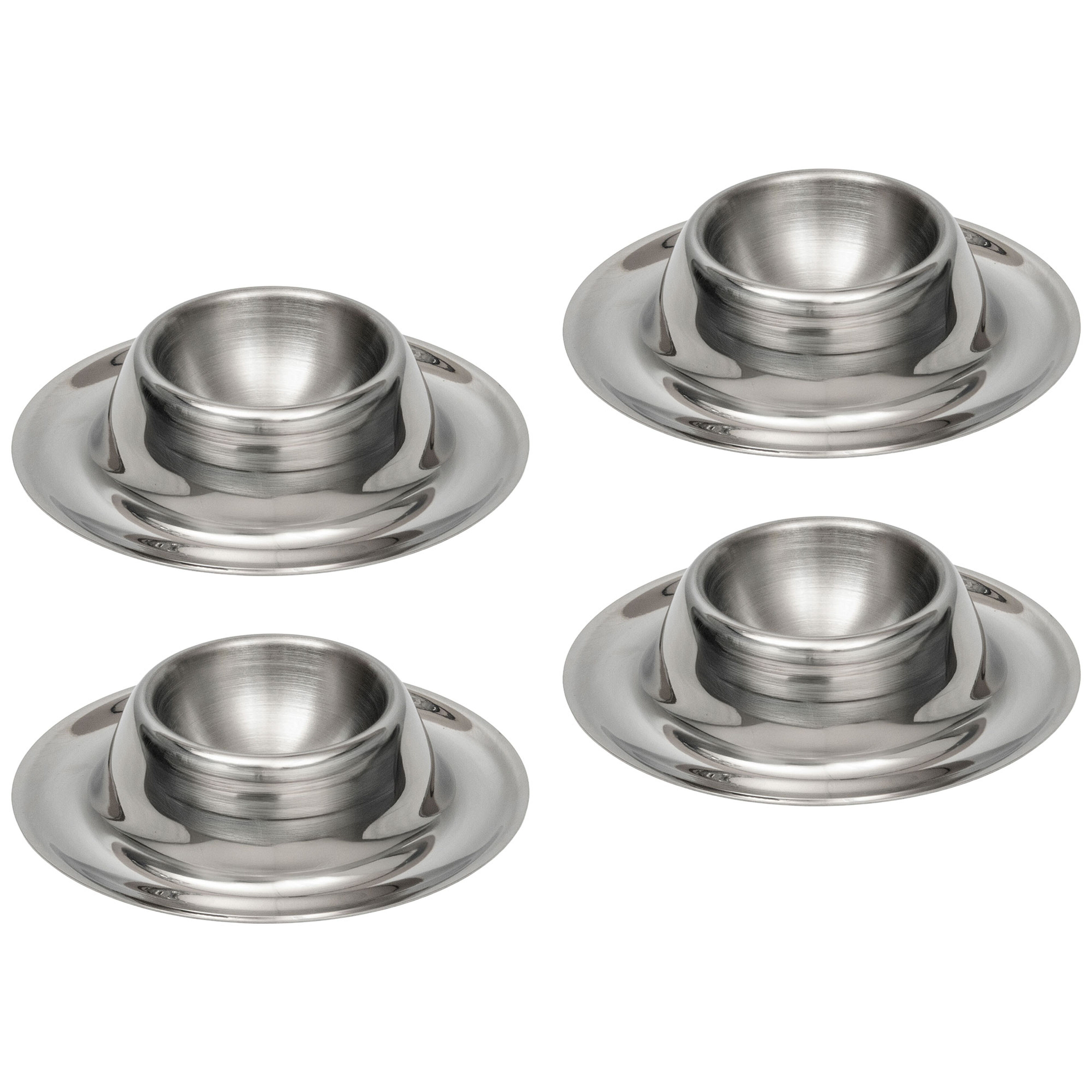 Eggkopper 4 deler, rustfritt stål
