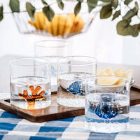 Tumblerglass 4 stk, havstema