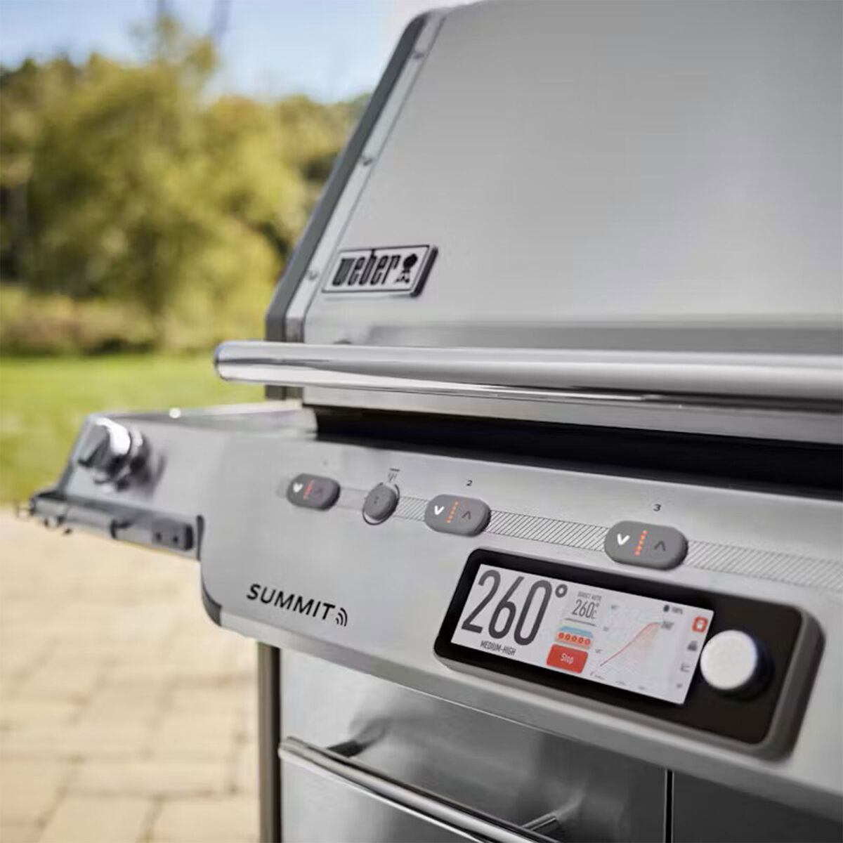 Summit FS38X S gasolgrill, rostfritt stål