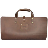 Knivväska med 6 fack läder, brun