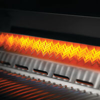 BIG44-1 Inbyggnadsgrill, rostfritt stål