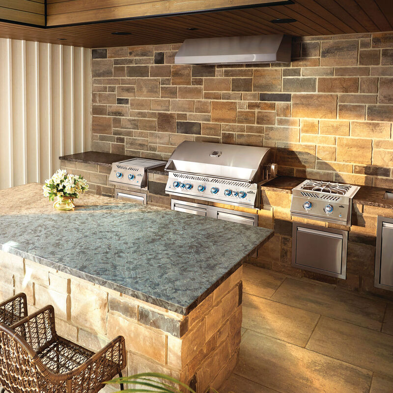 BIG44-1 Inbyggnadsgrill, rostfritt stål