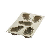 Mini Ananas silikonform, ljusgrå