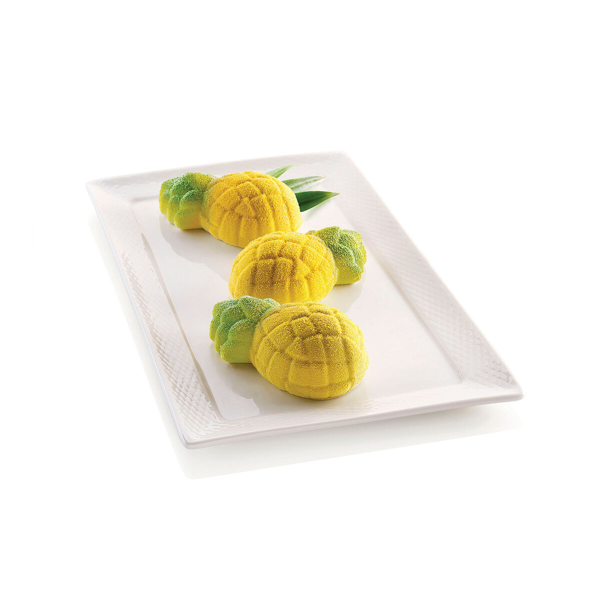 Mini Ananas silikonform, lys grå