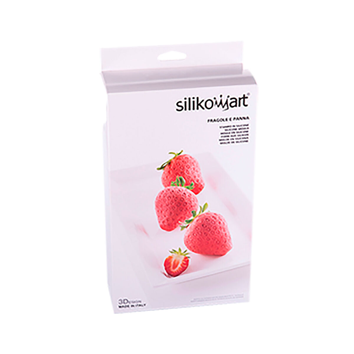 Fragole e Panna silikoneform, lysegrå