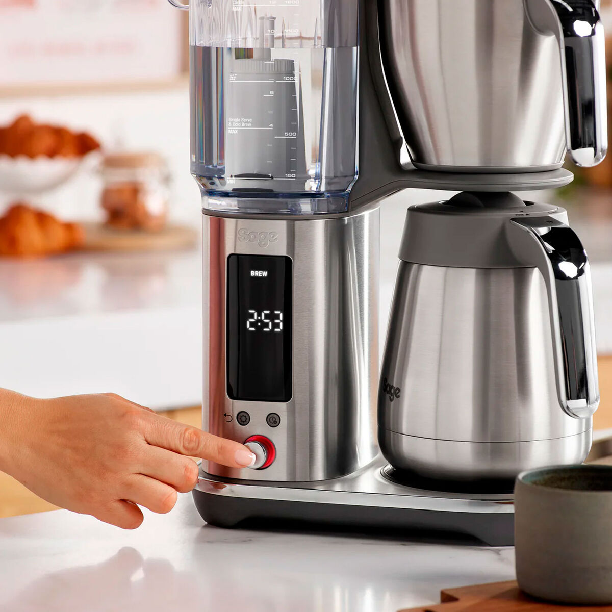 SDC465BSS4 Luxe Brewer kaffetrakter, rustfritt stål
