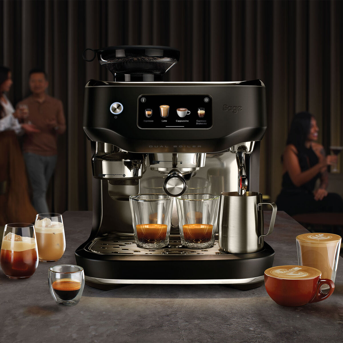 SES995BTR Oracle Dual Espressokeitin, musta