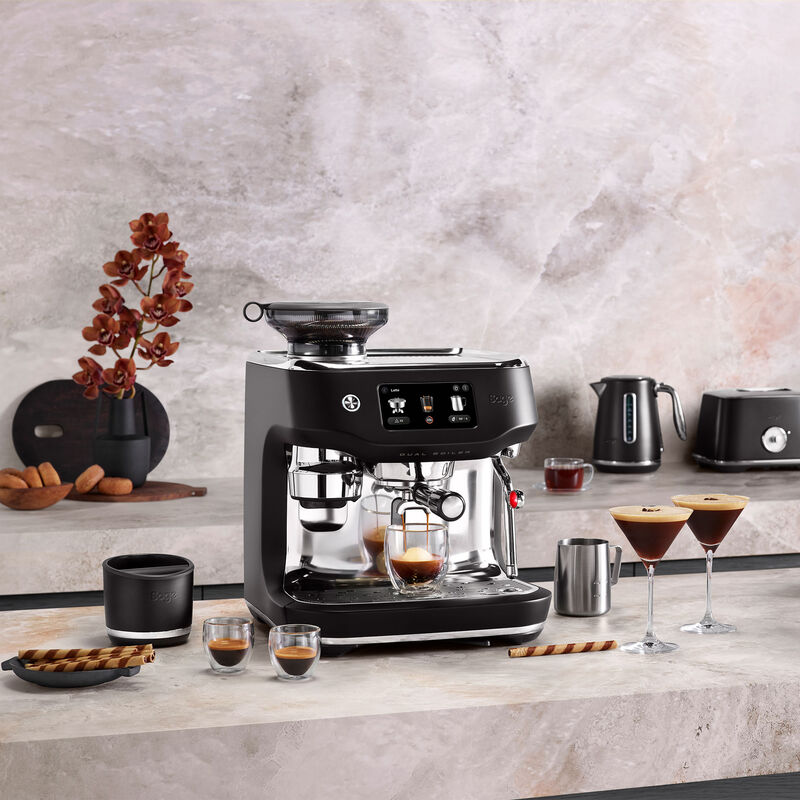 SES995BTR Oracle Dual Boiler espressomaskin, black truffle