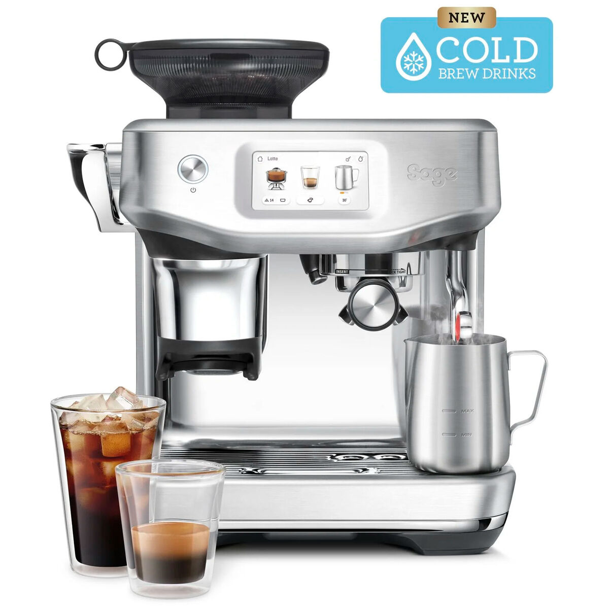 SES882BSS Touch Impress espressokeitin, ruostumaton teräs