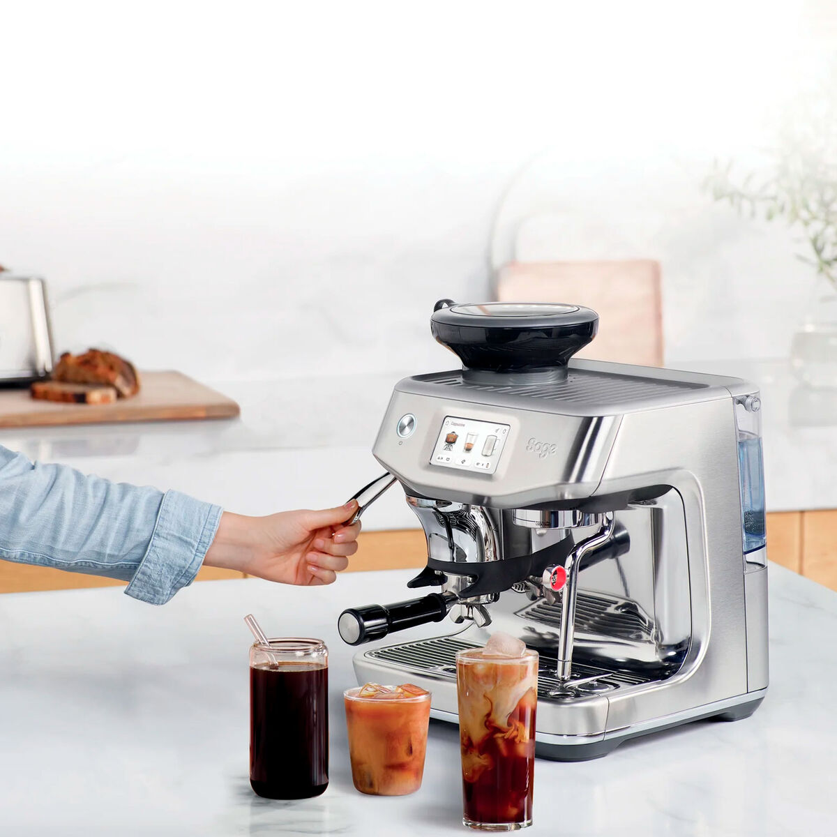 SES882BSS Touch Impress espressokeitin, ruostumaton teräs