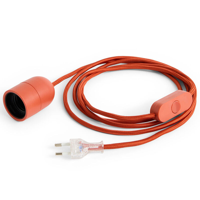 Common pöytävalaisimen johtosetti, 240 cm, ruosteenpunainen