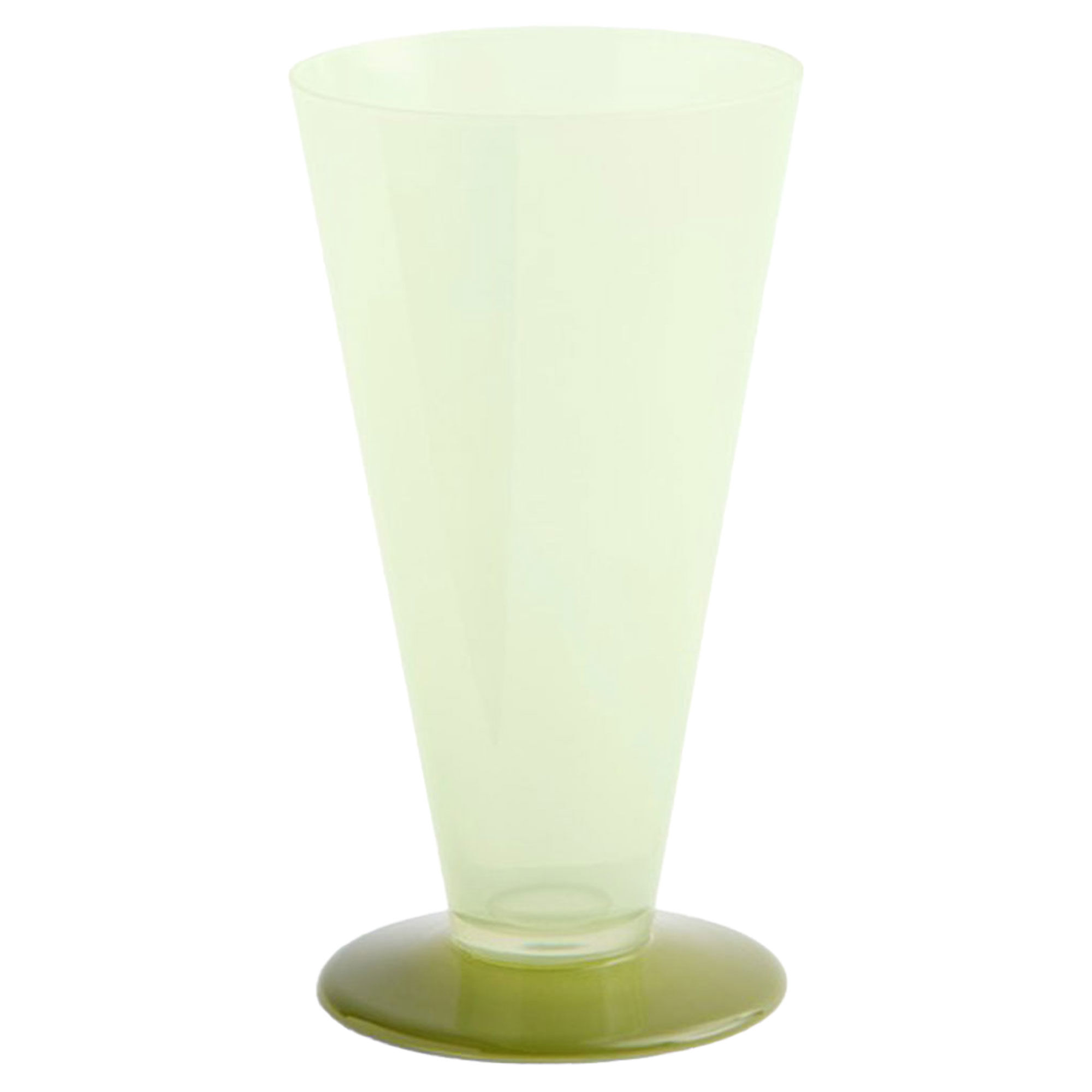 Conical vas small, ljusgrön/mörk lime