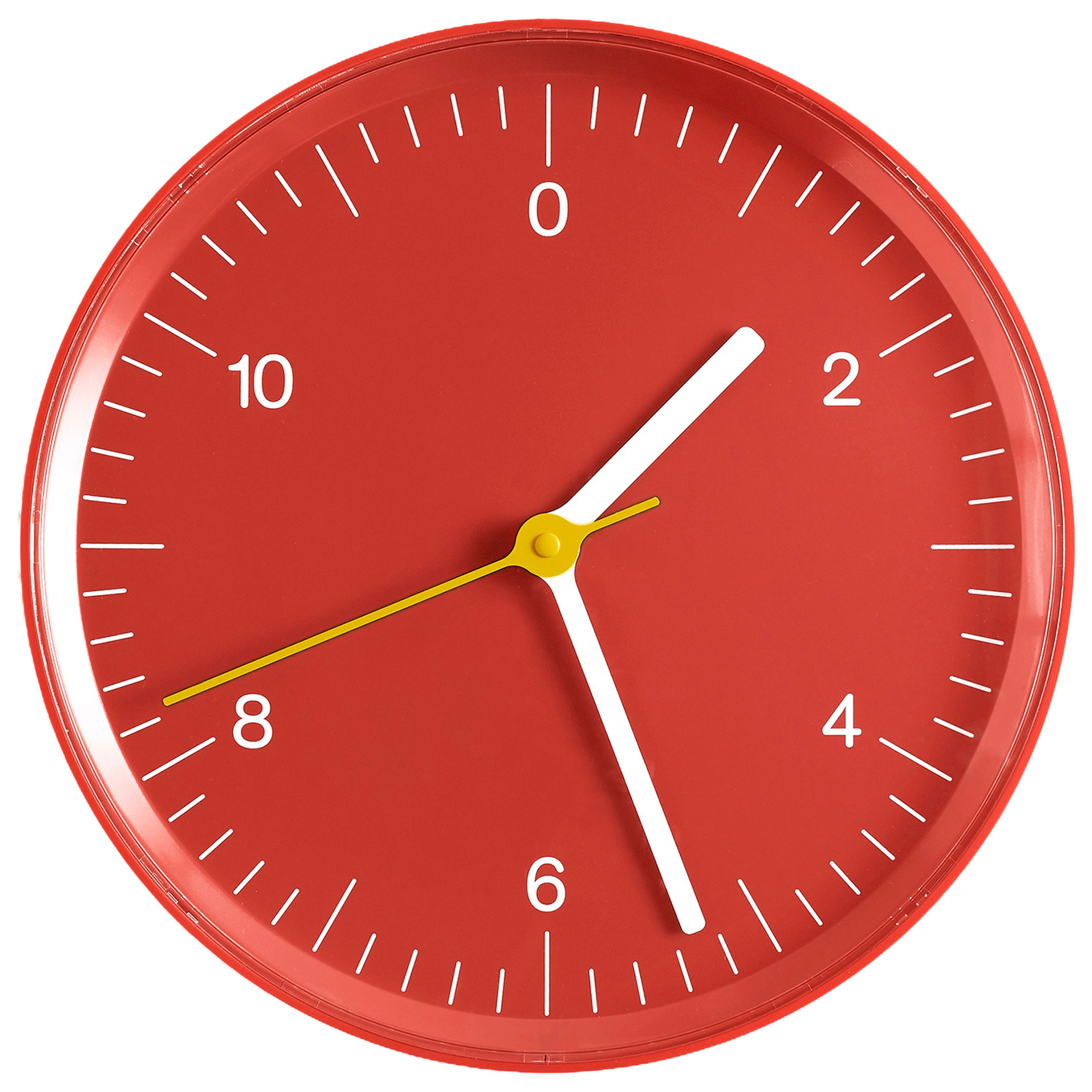 Wall Clock väggklocka, röd