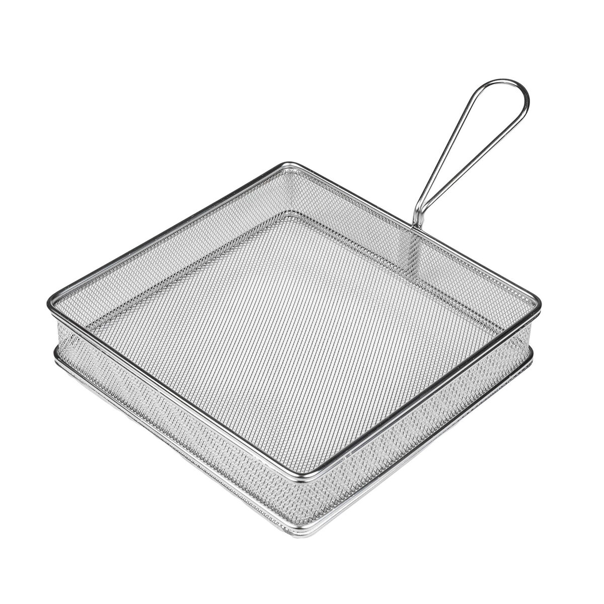 Grillkurv 20 × 20 cm, rustfrit stål