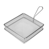 Grillkurv 20 × 20 cm, rustfrit stål