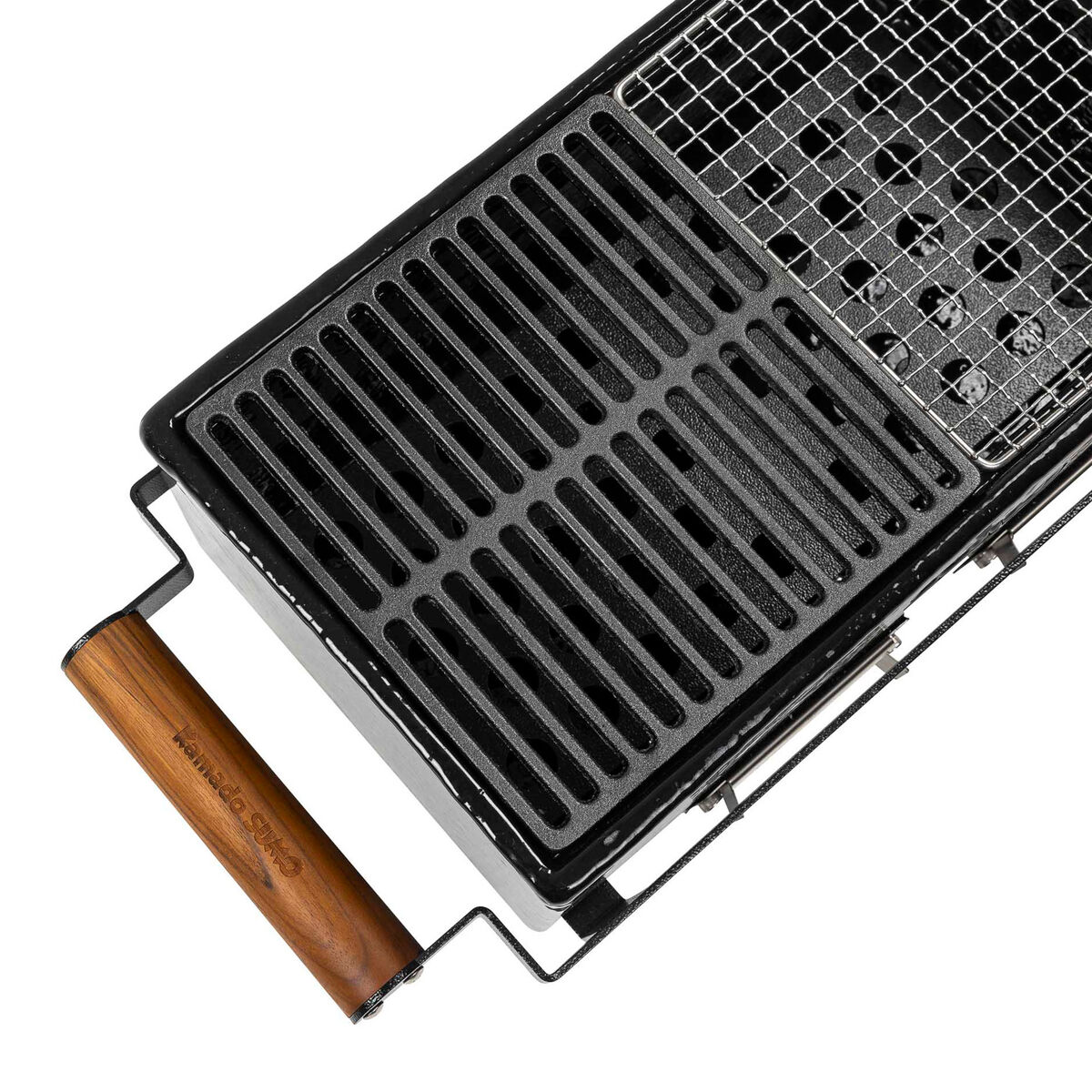 Hibachi gjutjärnsgaller