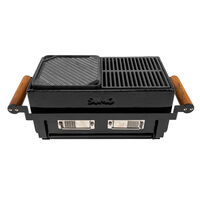 Hibachi gjutjärnsgaller