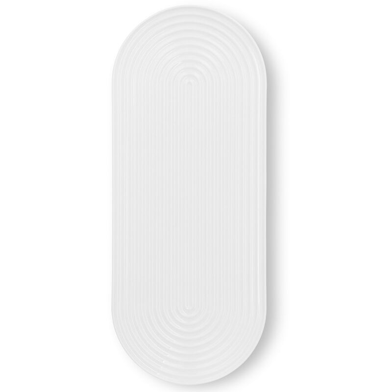 Tura ovalt serveringsfat 48×20 cm, vit