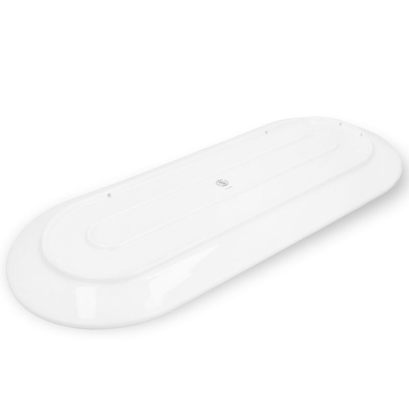 Tura ovalt serveringsfat 48×20 cm, vit
