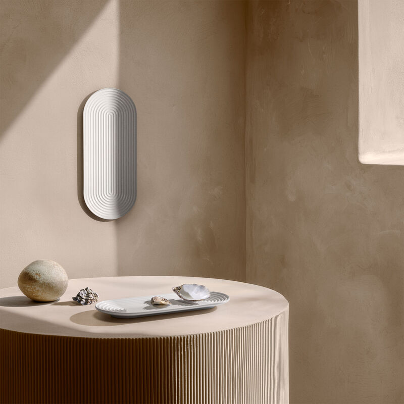 Tura ovalt serveringsfat 48×20 cm, vit