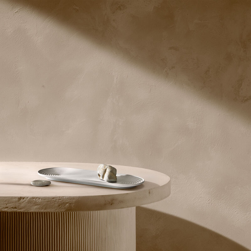 Tura ovalt serveringsfat 48×20 cm, vit