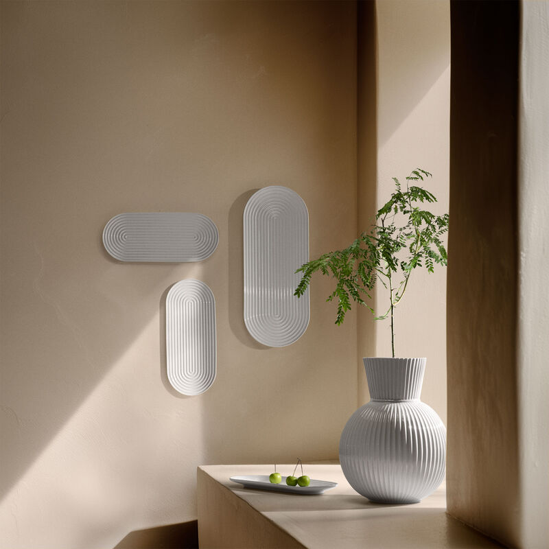 Tura ovalt serveringsfat 48×20 cm, vit