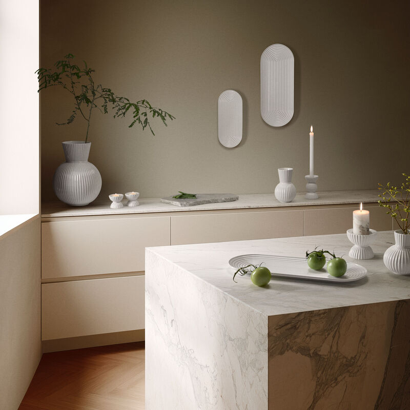 Tura serveringsfat 34 × 14,5 cm, vit