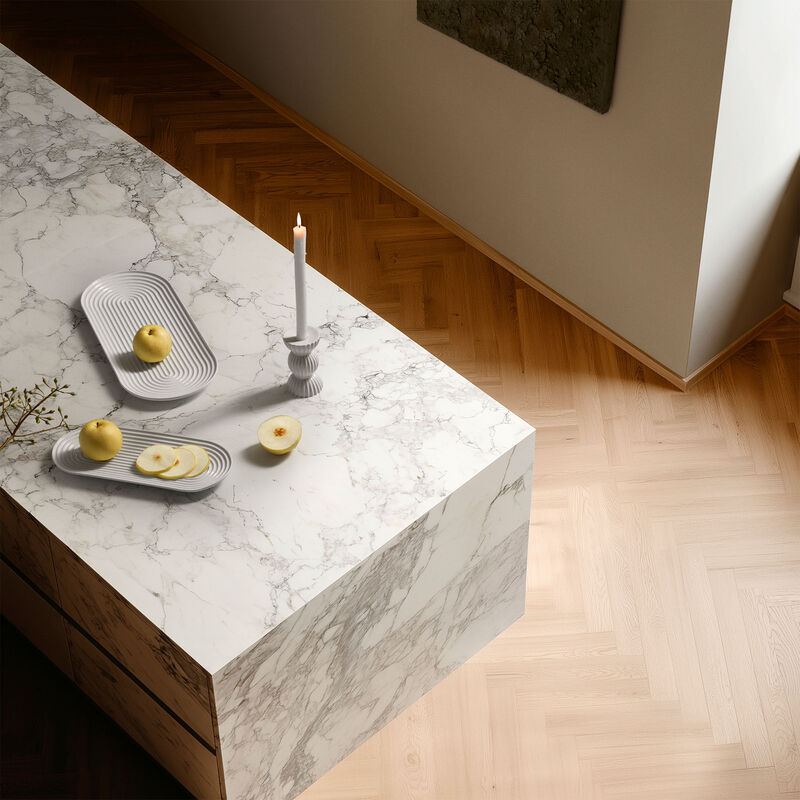 Tura serveringsfat 34 × 14,5 cm, vit