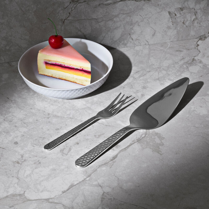 Rhombe tårtgaffel 4 st, stål