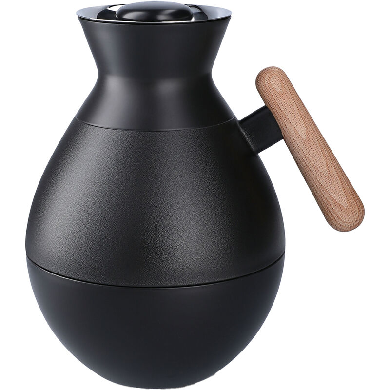 Stay Warm termokanne rund 1 liter, svart