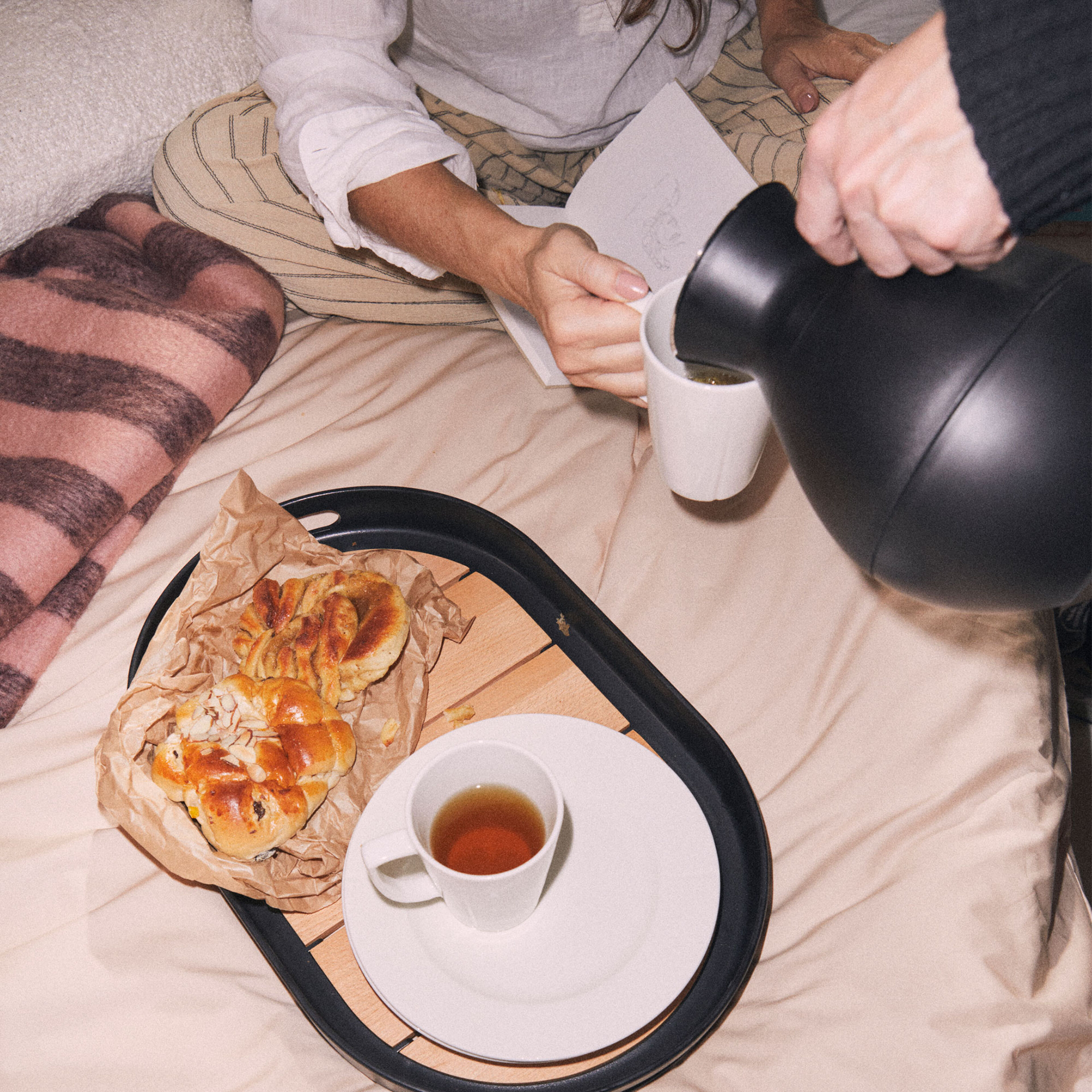 Stay Warm termokanne rund 1 liter, svart