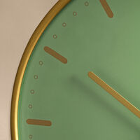 City Hall väggklocka 29 cm, grön