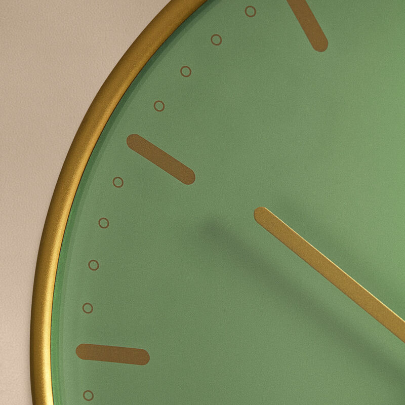 City Hall väggklocka 29 cm, grön