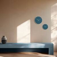 City Hall veggklokke 21 cm, blå