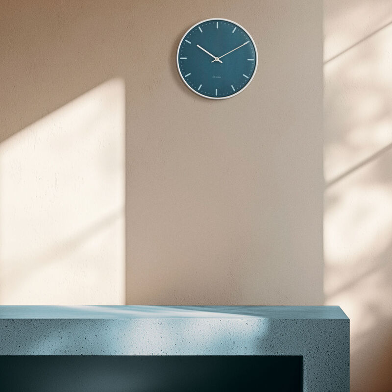 City Hall väggklocka 29 cm, blå